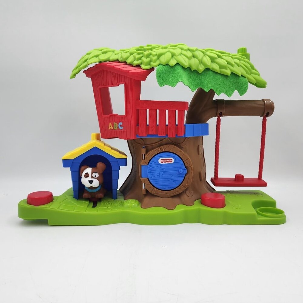 Fisher Price Little People Swing and Share Musical Treehouse Playset Sings WORKS